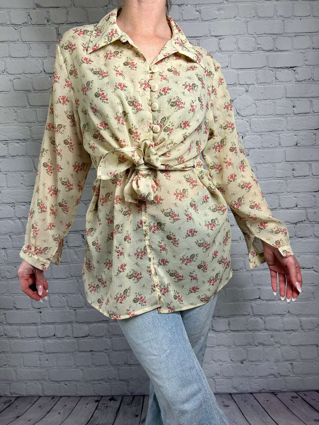 Camicia fantasia fiorata S
