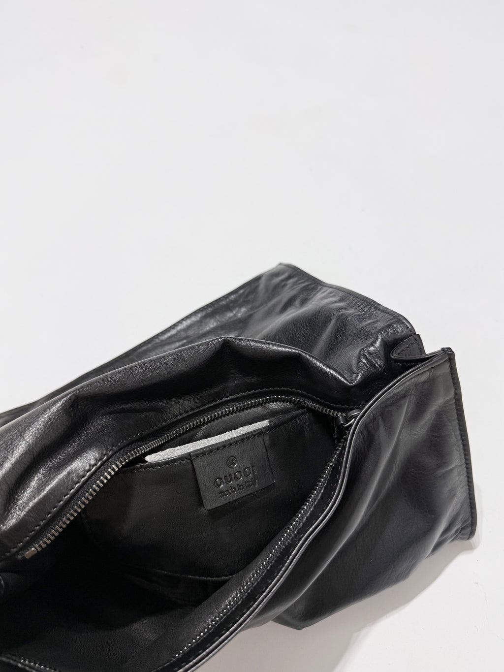 Pochette vintage in pelle Gucci