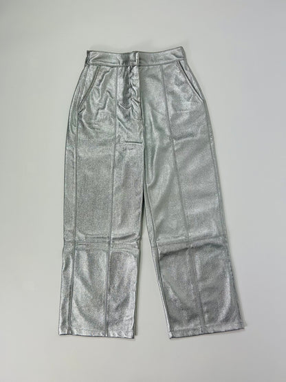 Pantalone cropped laminato Bershka tg.XS