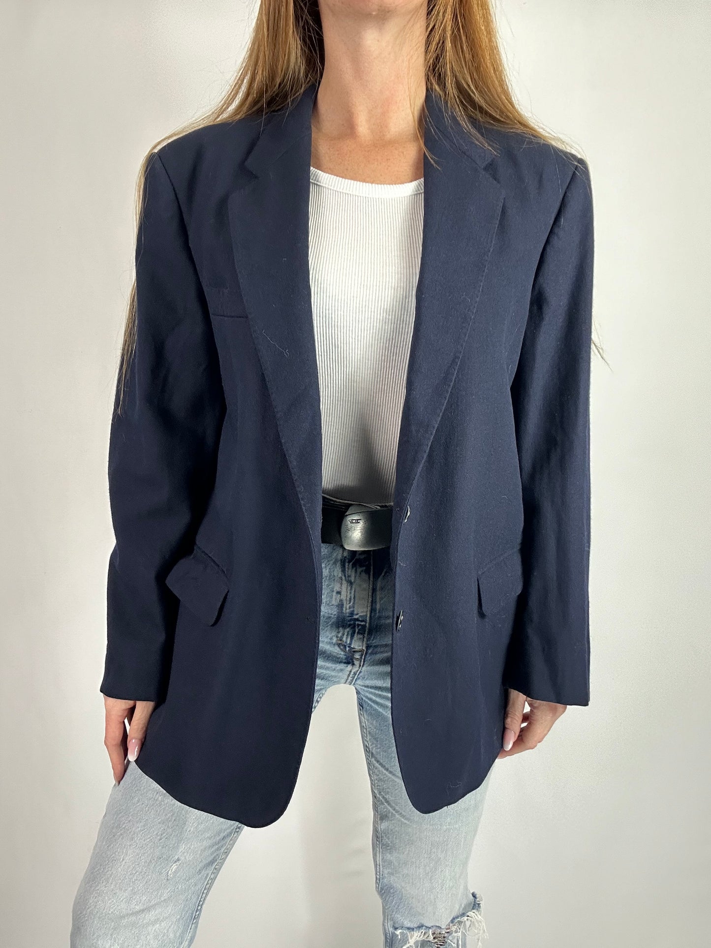 Blazer monopetto blu navy tg.L