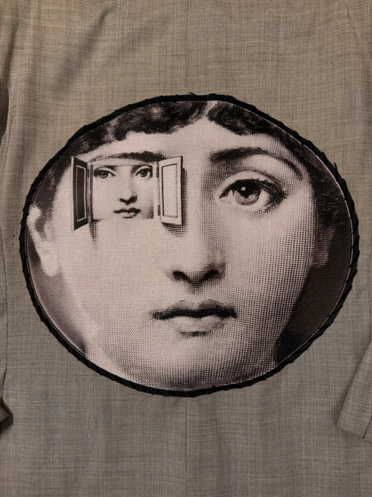 Blazer monopetto vintage ‘Fornasetti’ 100% lana vergine