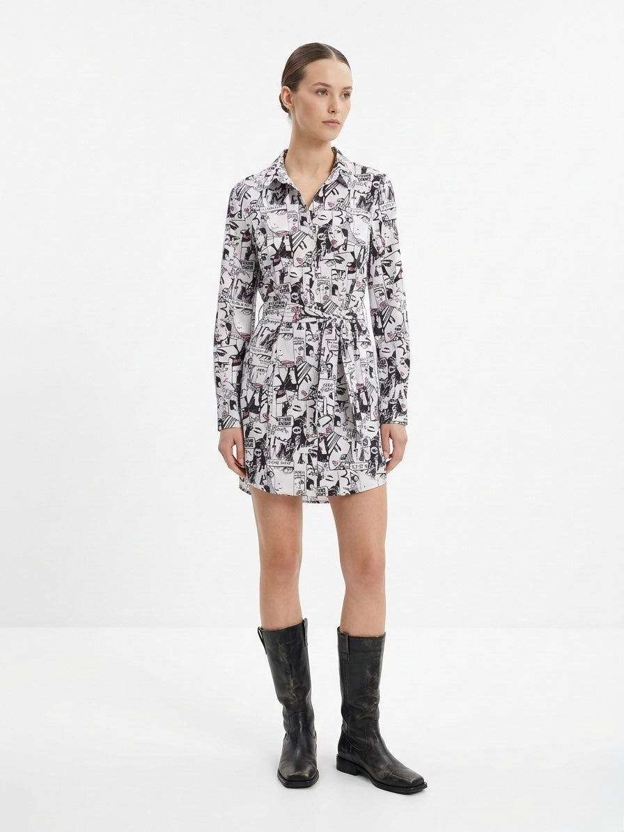 Abito chemisier fumetti