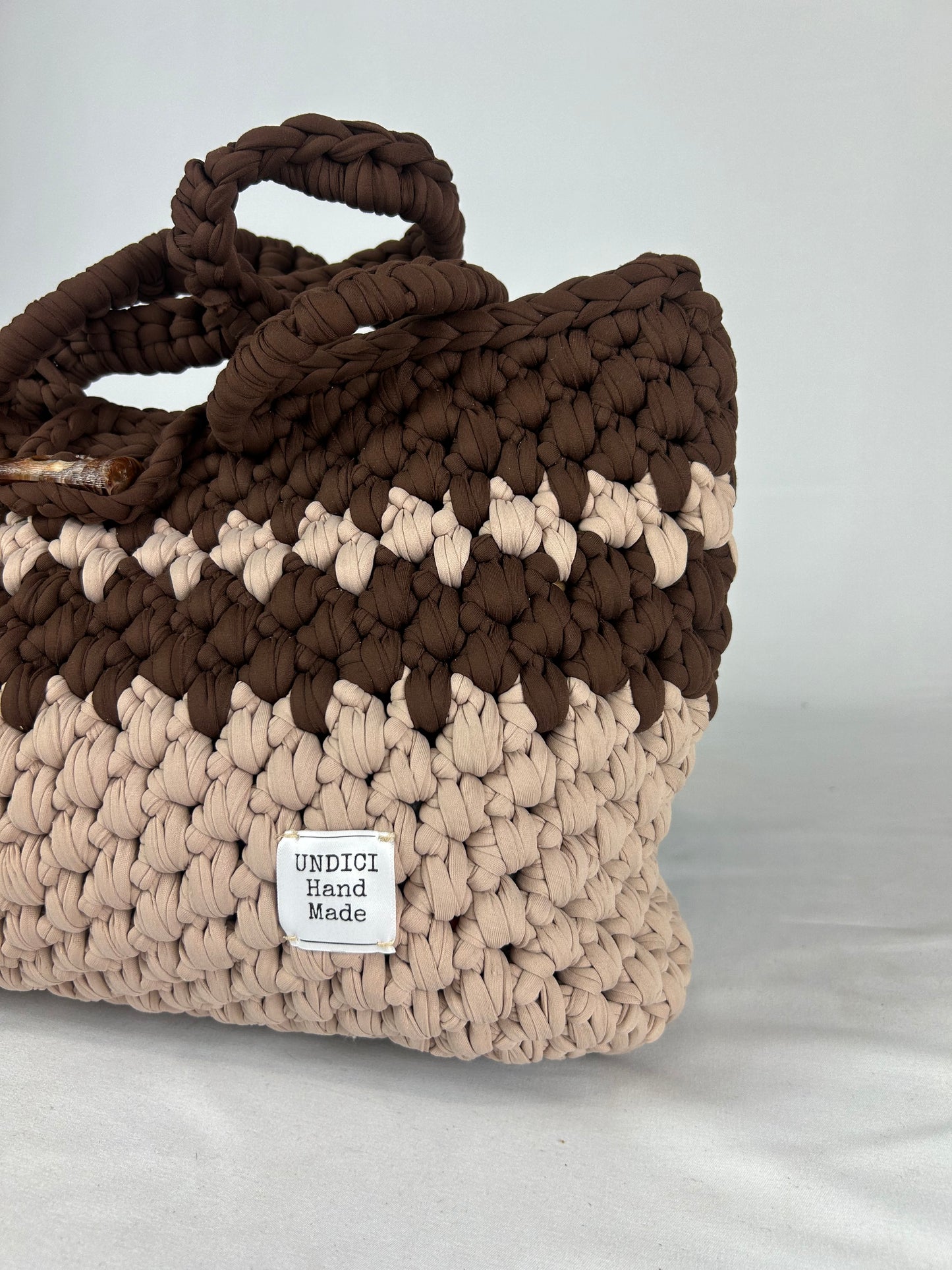 Sand crochet bag