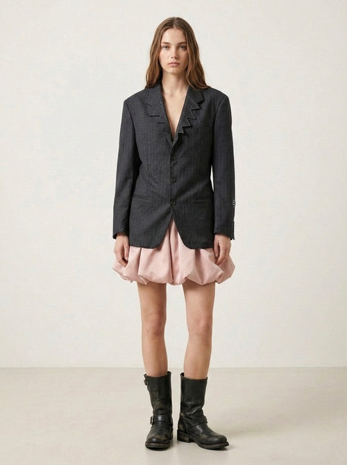 Blazer gessato ‘Che fastidio’ Giorgio Armani