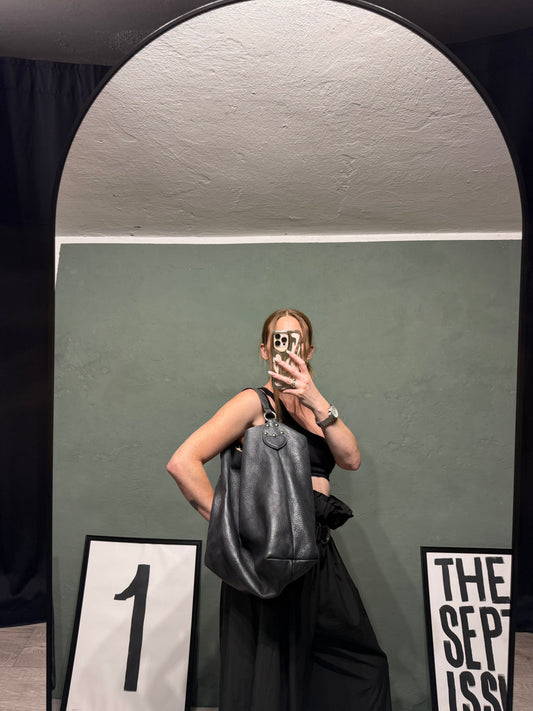 Shopper in pelle Twinset