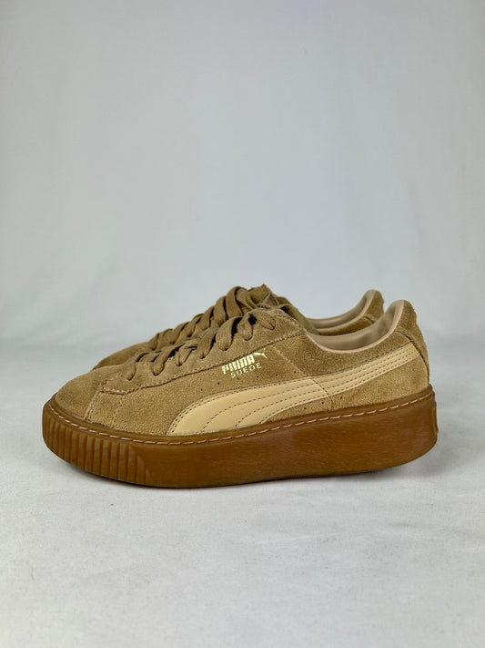 Puma suede platform beige n.36