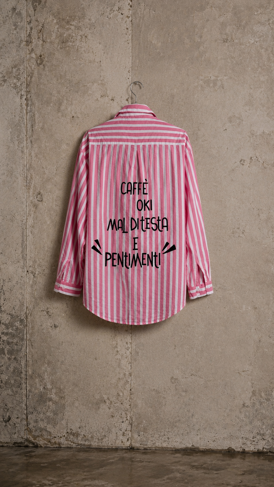 Camicia righe ‘pentimenti’
