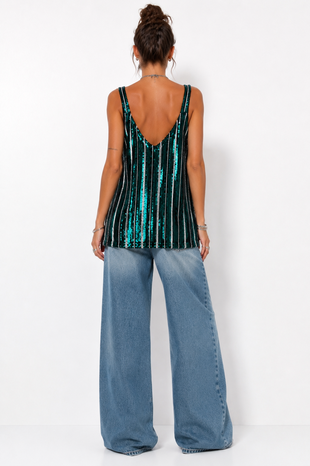Maxi top paillettes