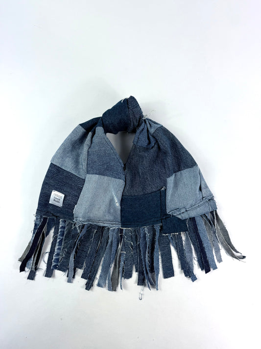 Borsa denim frange handmade by Undici