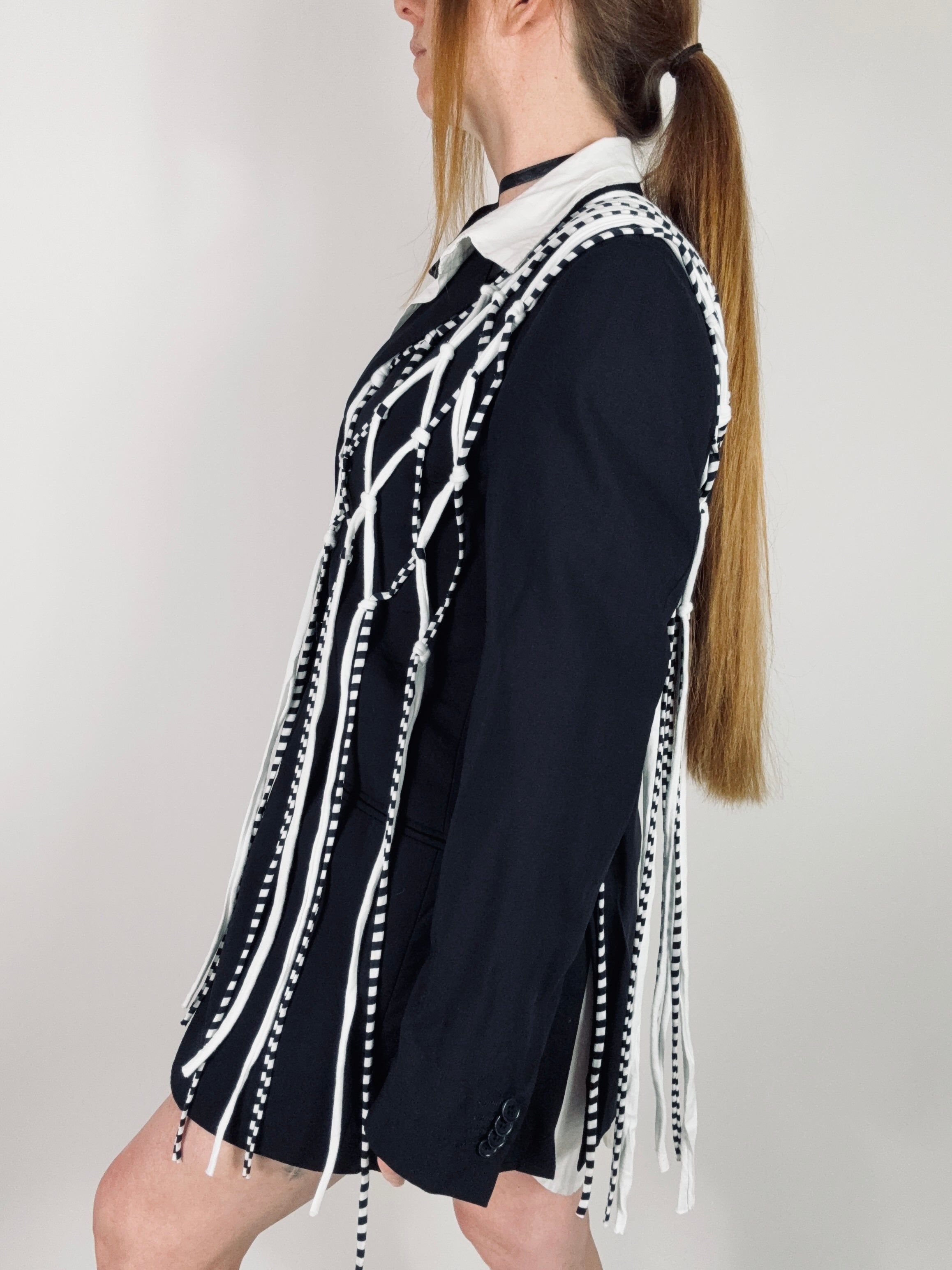 Blazer blu navy macrame ‘Sailor’ tg.S