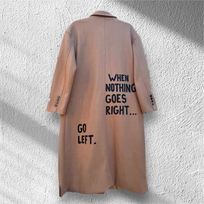 Cappotto doppiopetto ‘Go left’