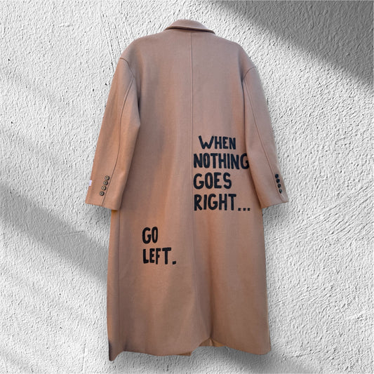Cappotto doppiopetto ‘Go left’