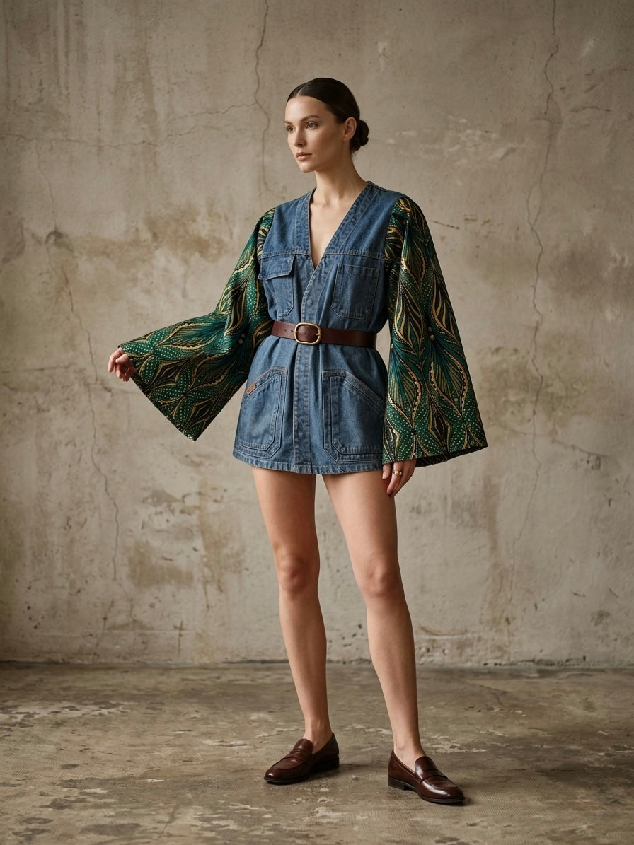 Giacca ‘Street Kimono Denim’ handmade