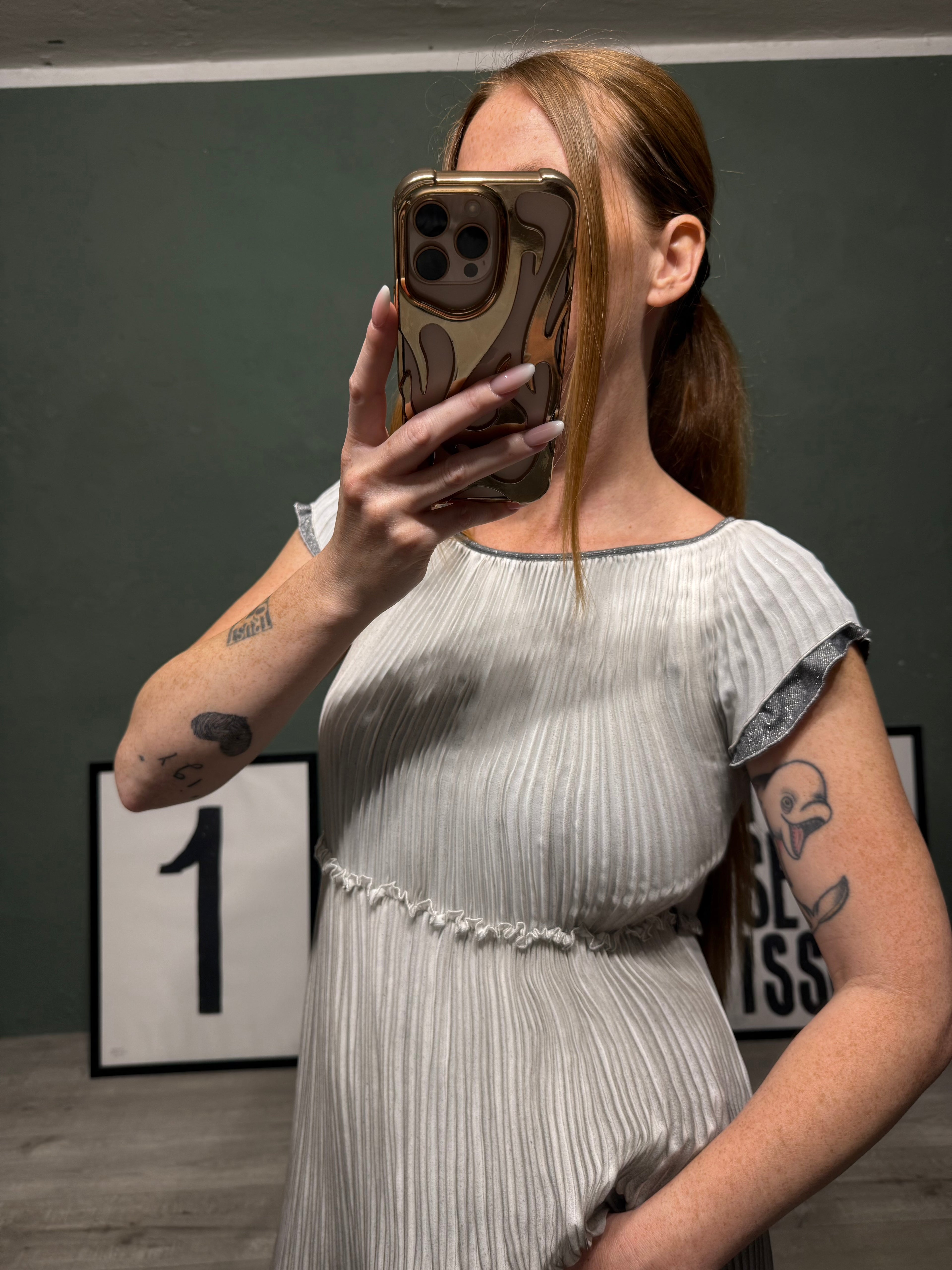 Abito plisse e lurex Ermanno Scervino