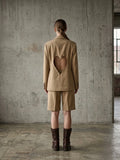 Blazer doppiopetto ‘white ghost heart’ reworked