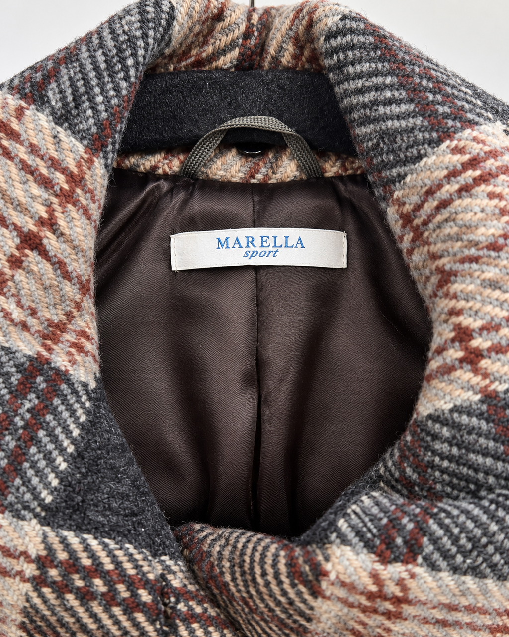 Cappotto tartan misto lana Marella
