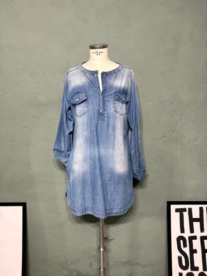 Abito / maxi blusa denim