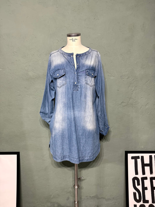 Abito / maxi blusa denim