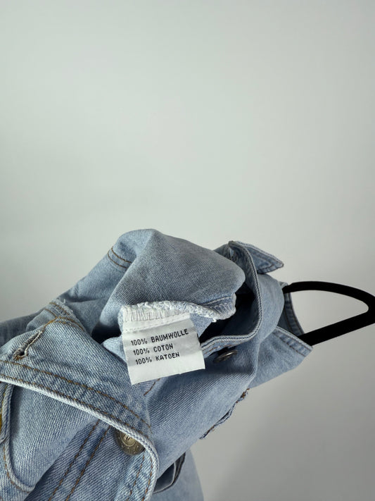 Abito smanicato di jeans