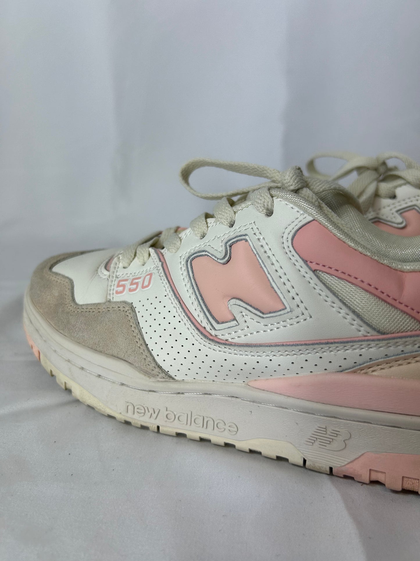 New balance 550 white pink n.40