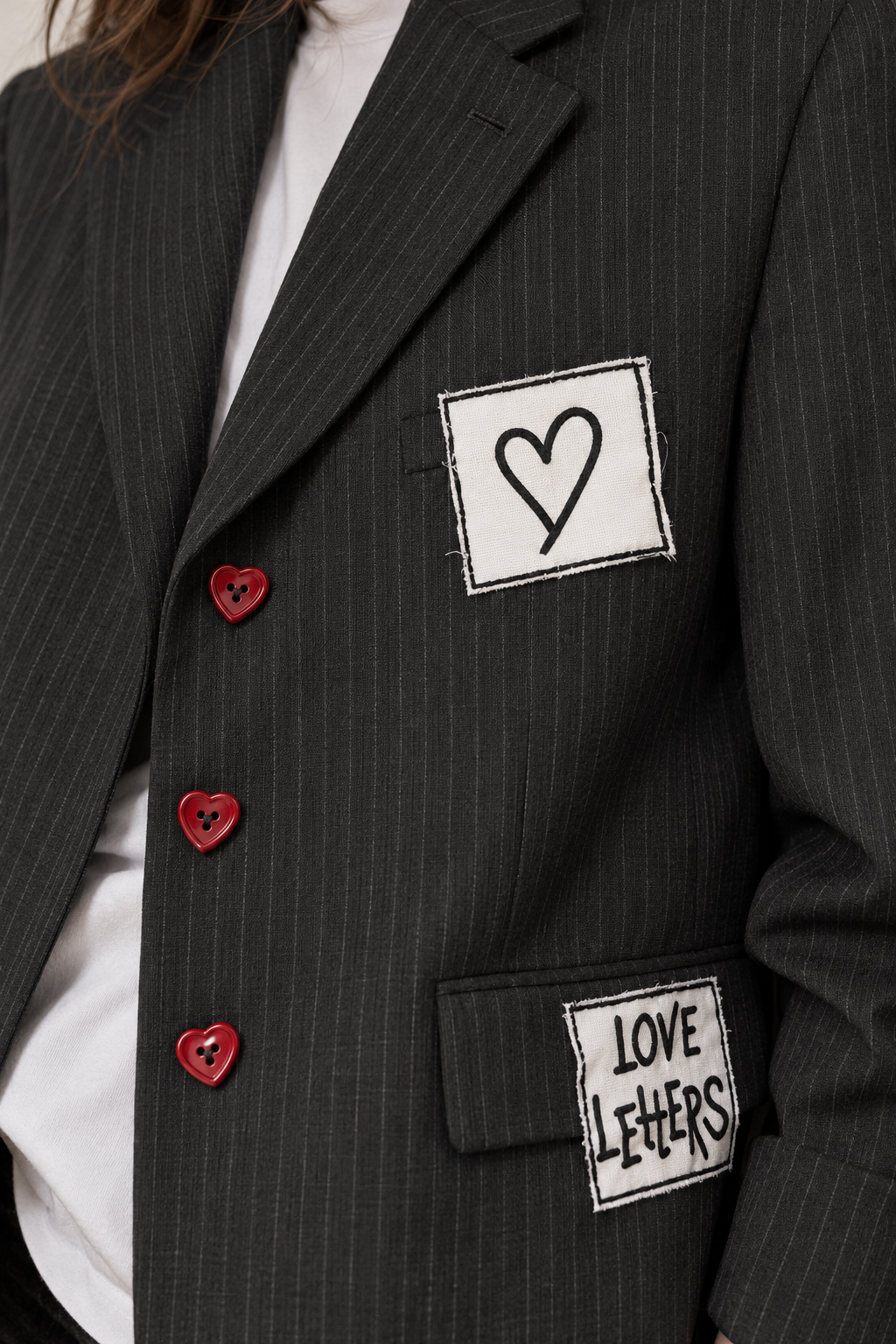 Blazer vintage gessato ‘Little reminders’