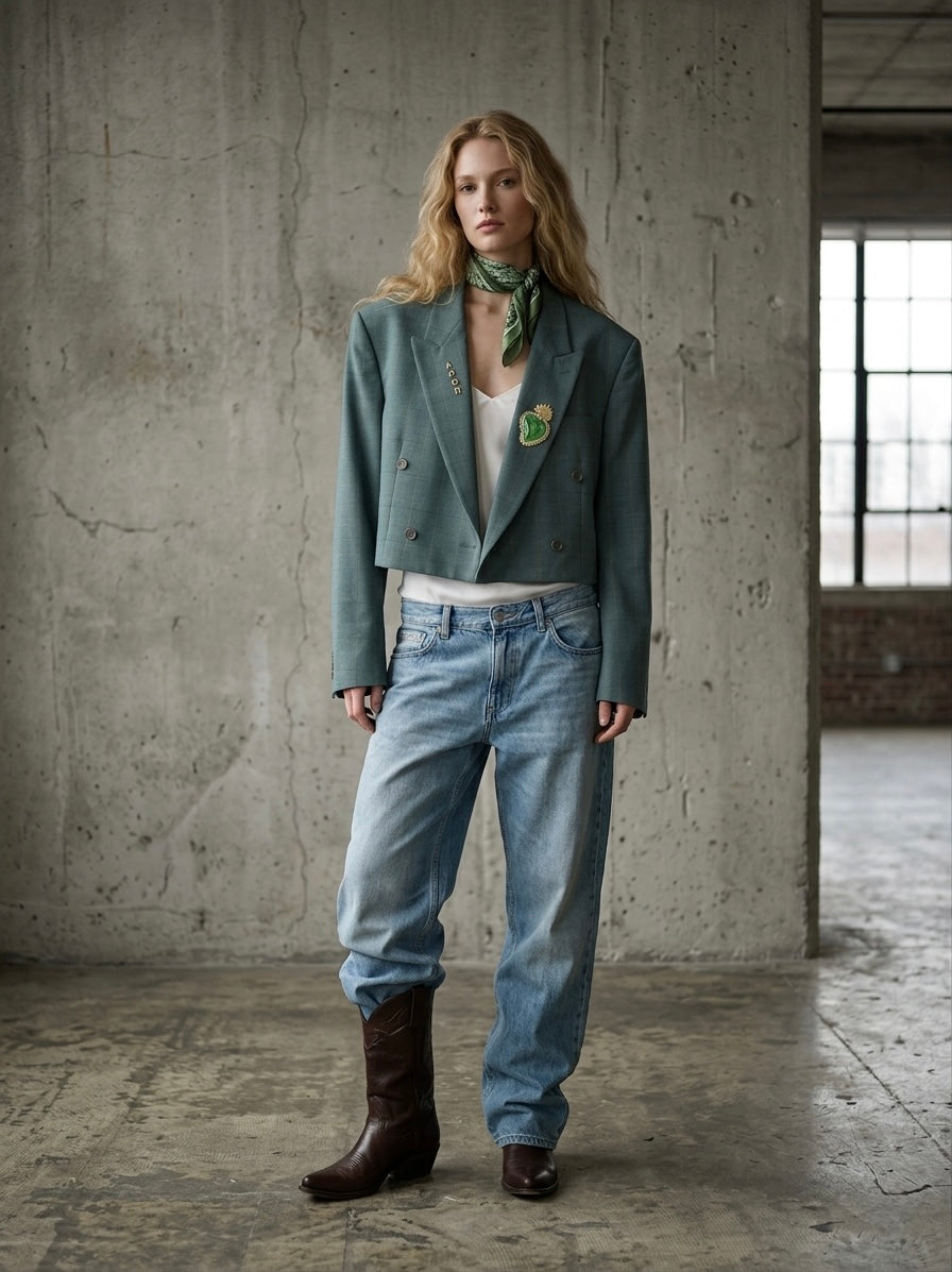 Blazer vintage ‘Sacré-Cœur’ reworked