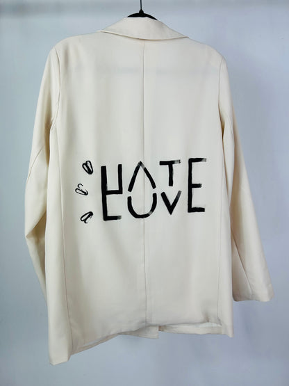 Blazer doppiopetto ‘HateLove’ tg.M