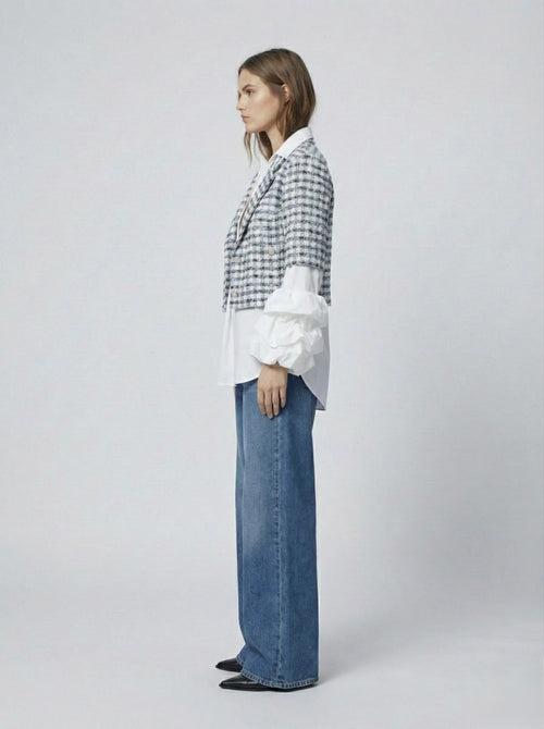 Blazer crop tweed Zara