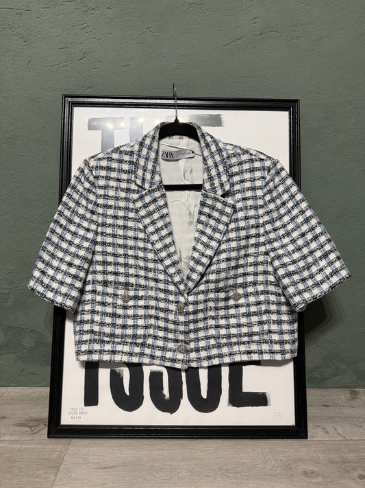 Blazer crop tweed Zara