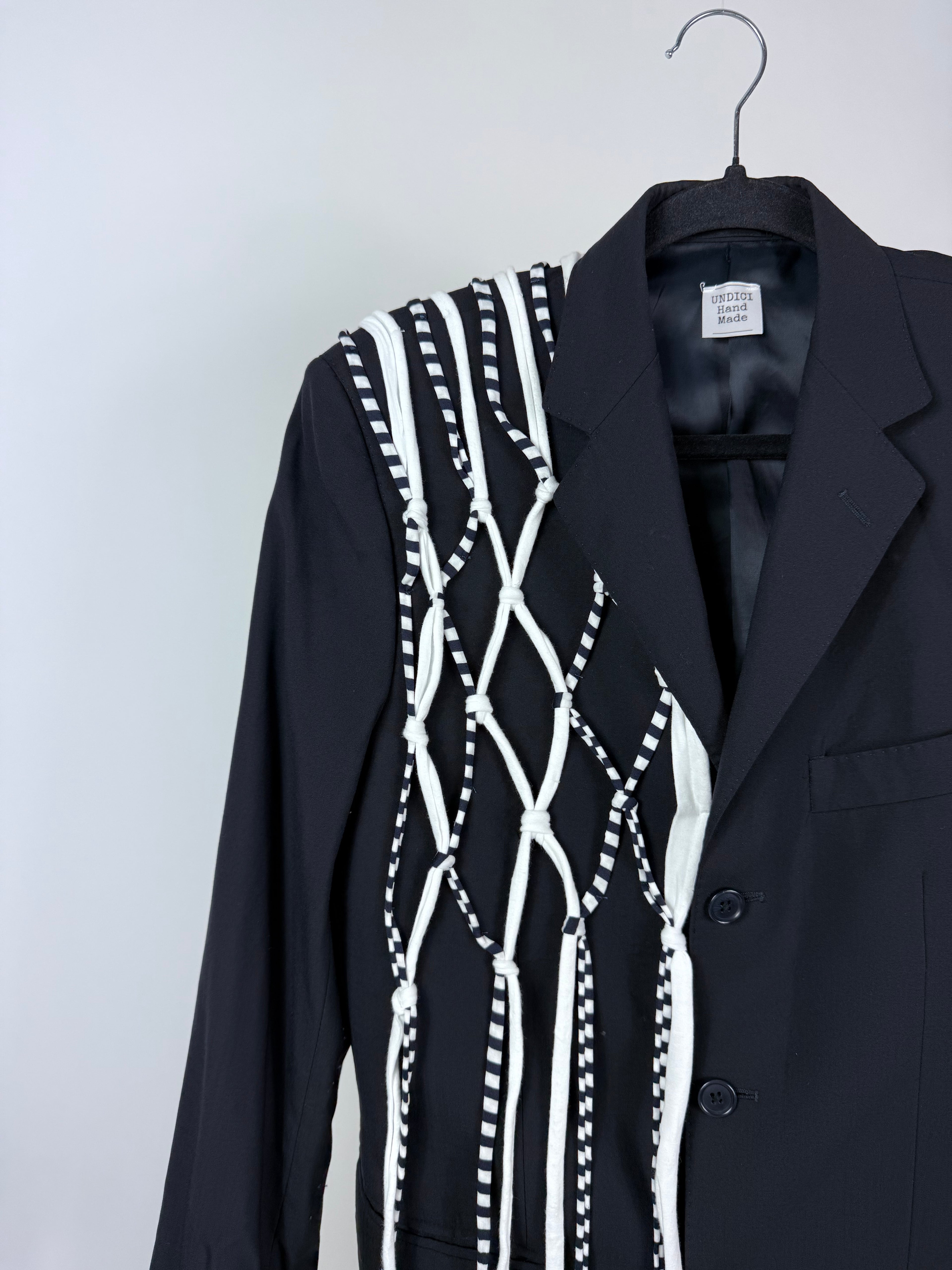 Blazer blu navy macrame ‘Sailor’ tg.S