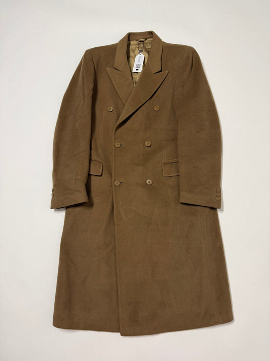 Cappotto cammello vintage doppiopetto 100% lana