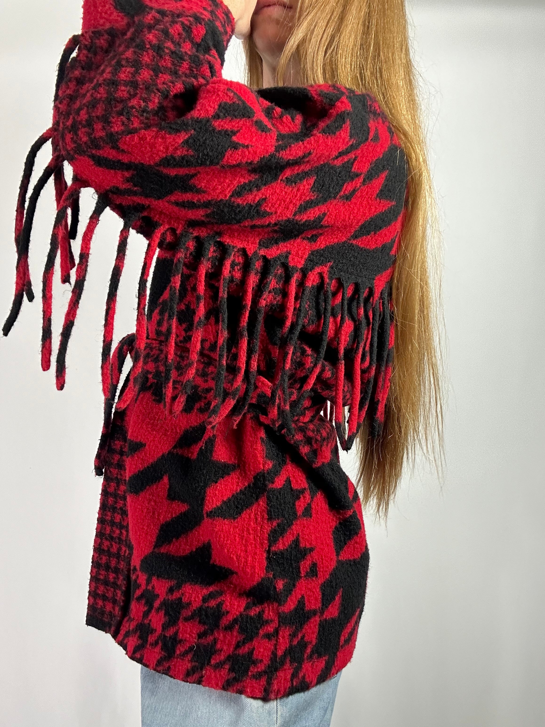 Cappotto frange pied de poule