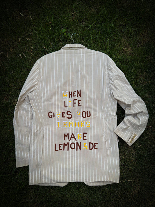 Blazer ‘Lemonade’ handmade