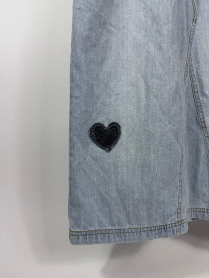 Abito smanicato di jeans