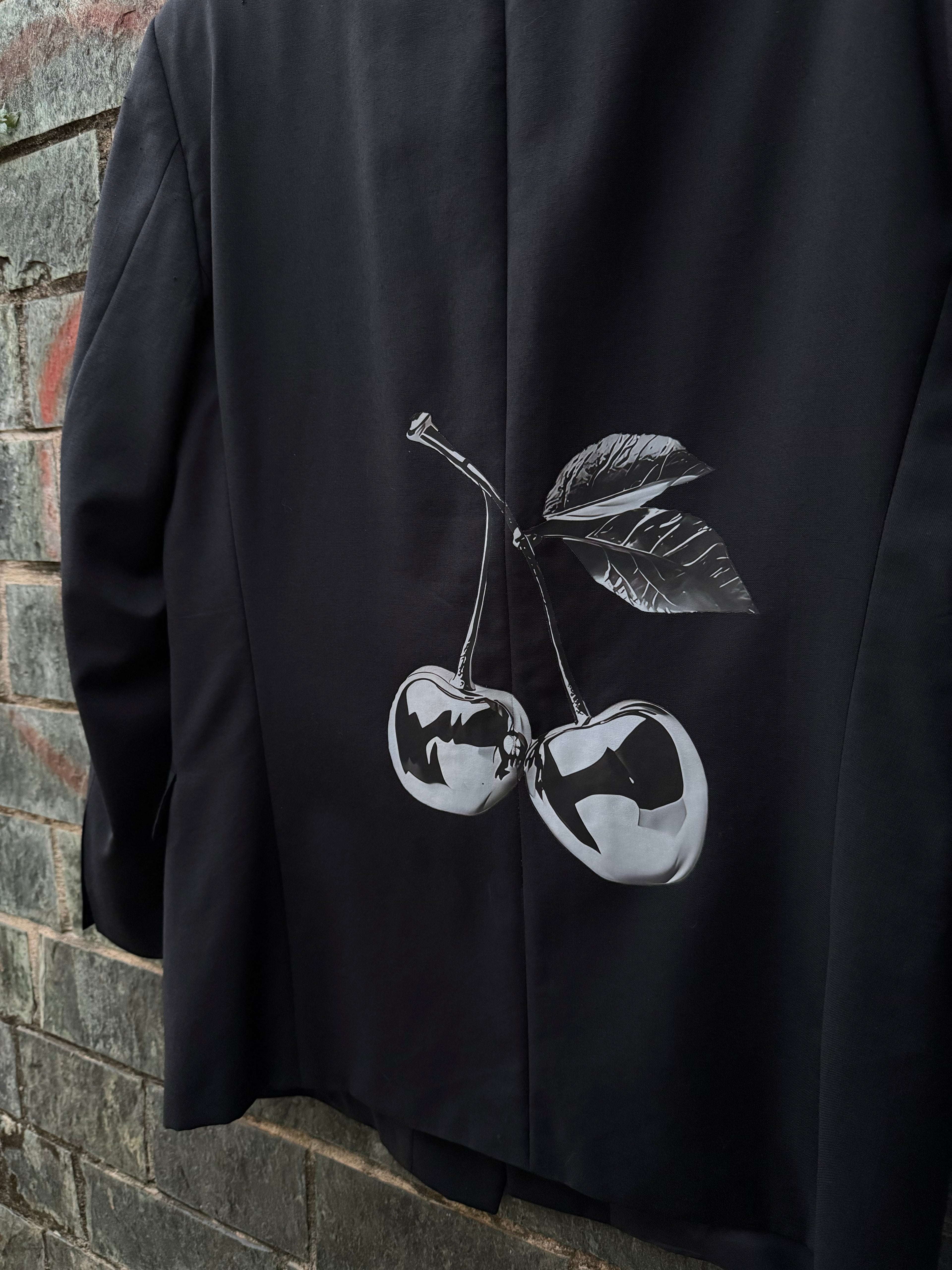 Blazer doppiopetto ‘ Silver Cherry ’ handmade