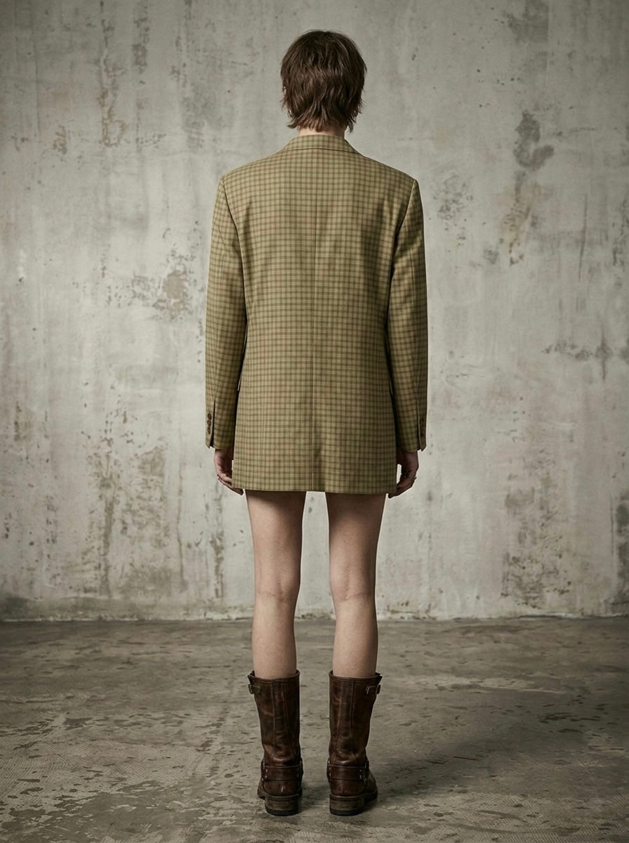 Blazer cut out ‘This Agio’ reworked