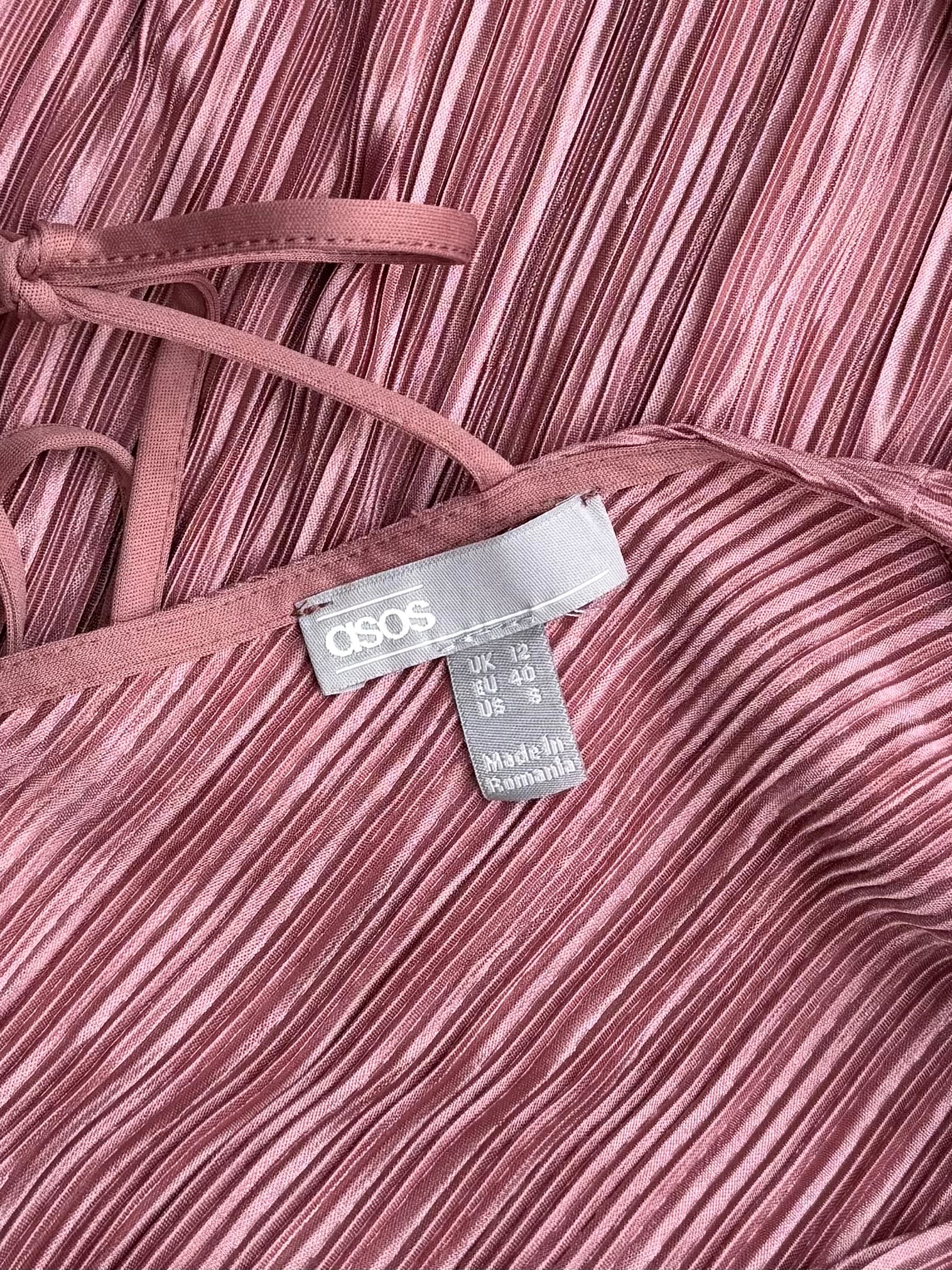 Abito midi plisse asos