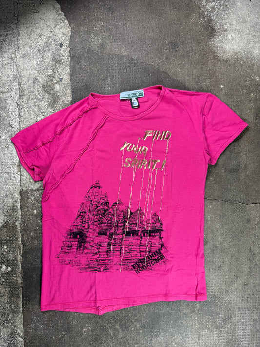 T-shirt stampa ‘Find your spirit’