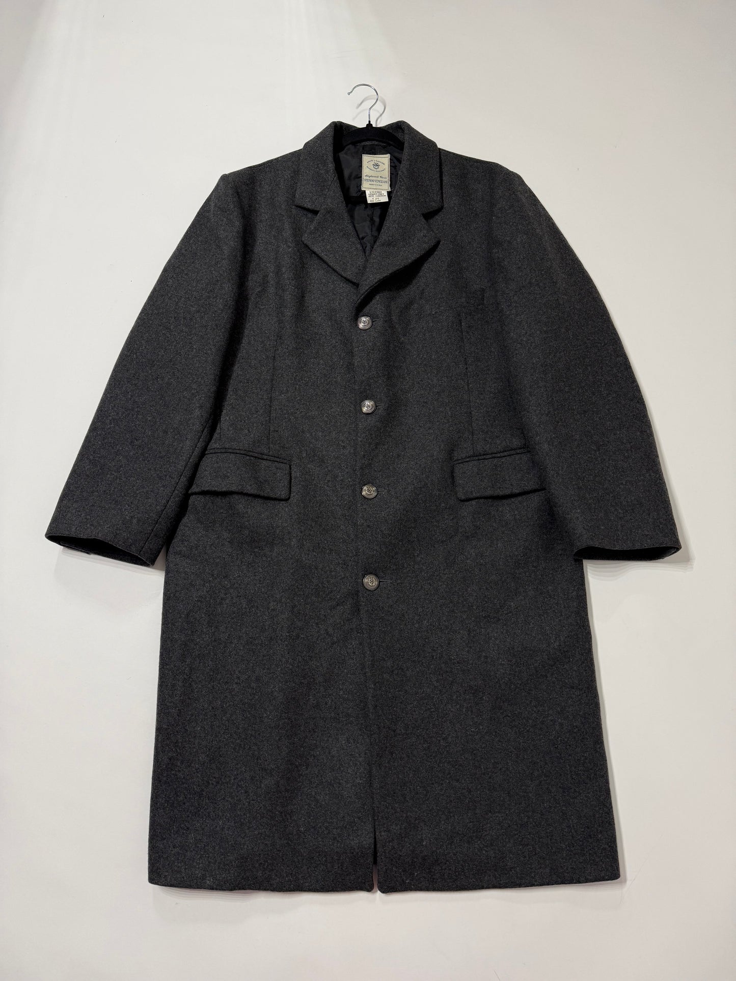 Cappotto monopetto vintage 80% lana