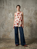 Blusa fantasia fiori MNG