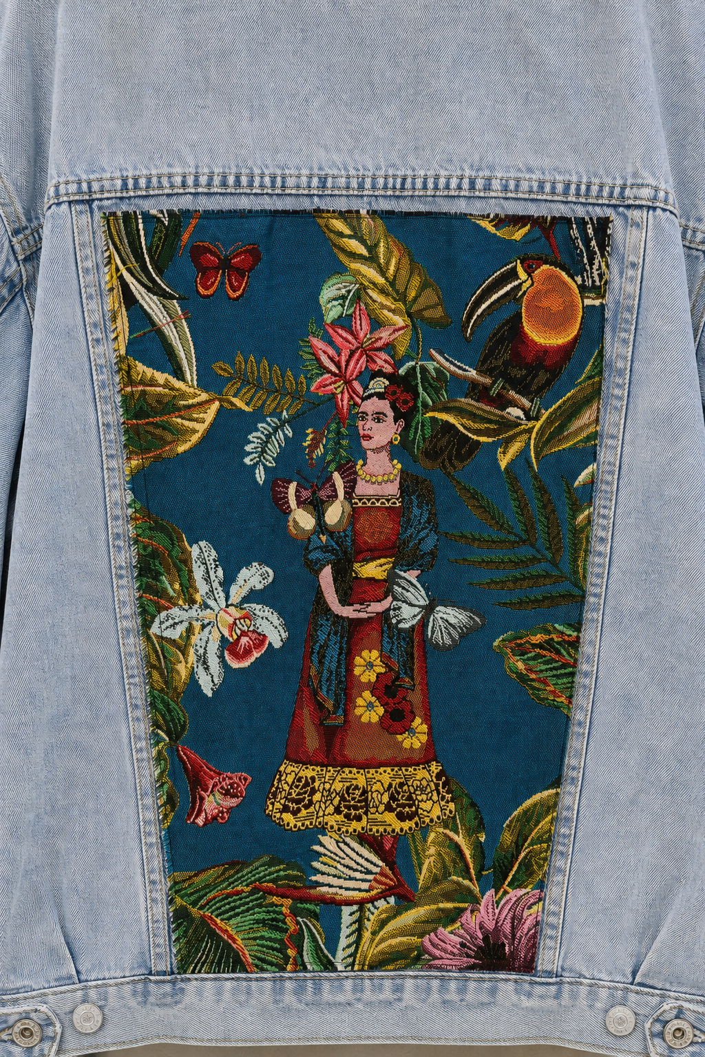 Giacca denim reworked ‘Frida’