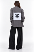 Blazer doppiopetto logo Chanel