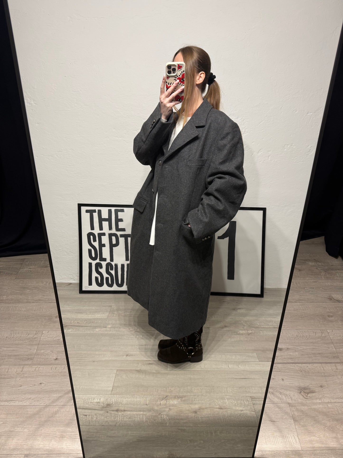 Cappotto monopetto vintage 80% lana