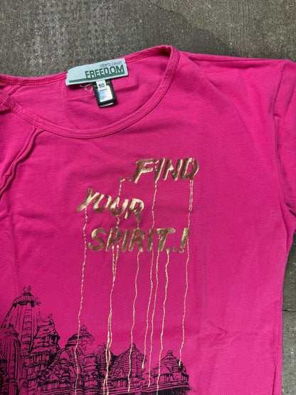 T-shirt stampa ‘Find your spirit’