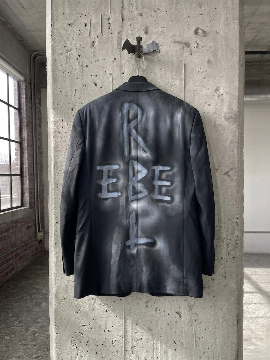 Blazer vintage Valentino silver reworked