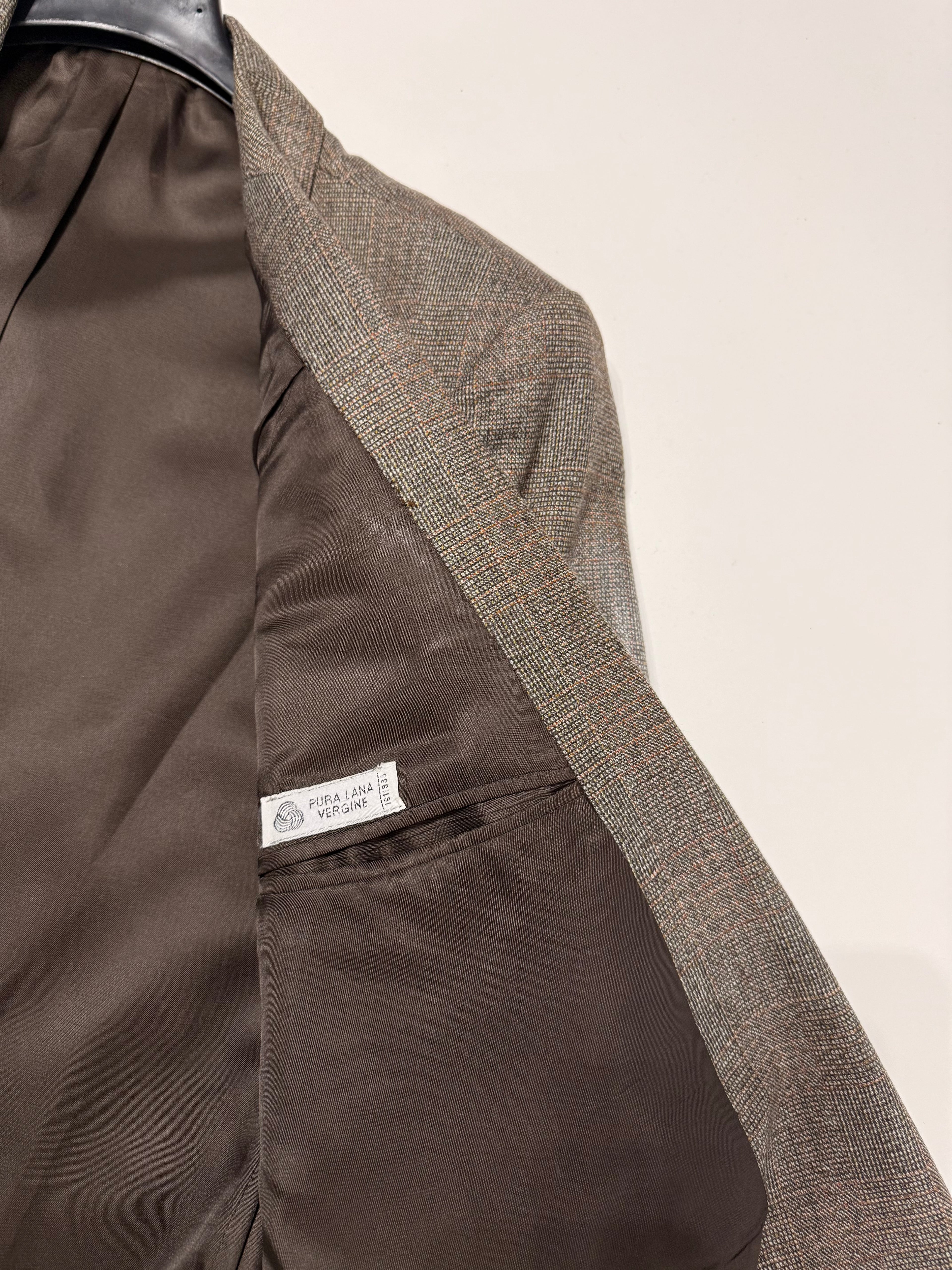 Blazer doppiopetto principe di Galles ‘Please do not disturb’ handmade