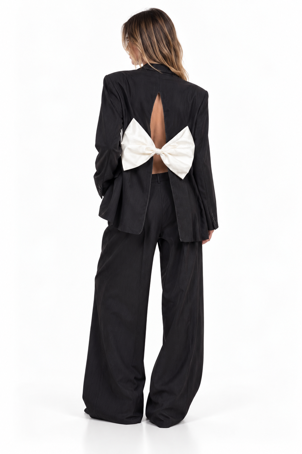 Blazer vintage ‘white bow’ reworked