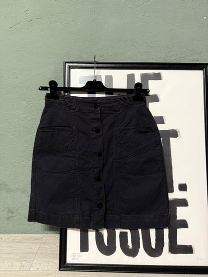 Minigonna denim nero