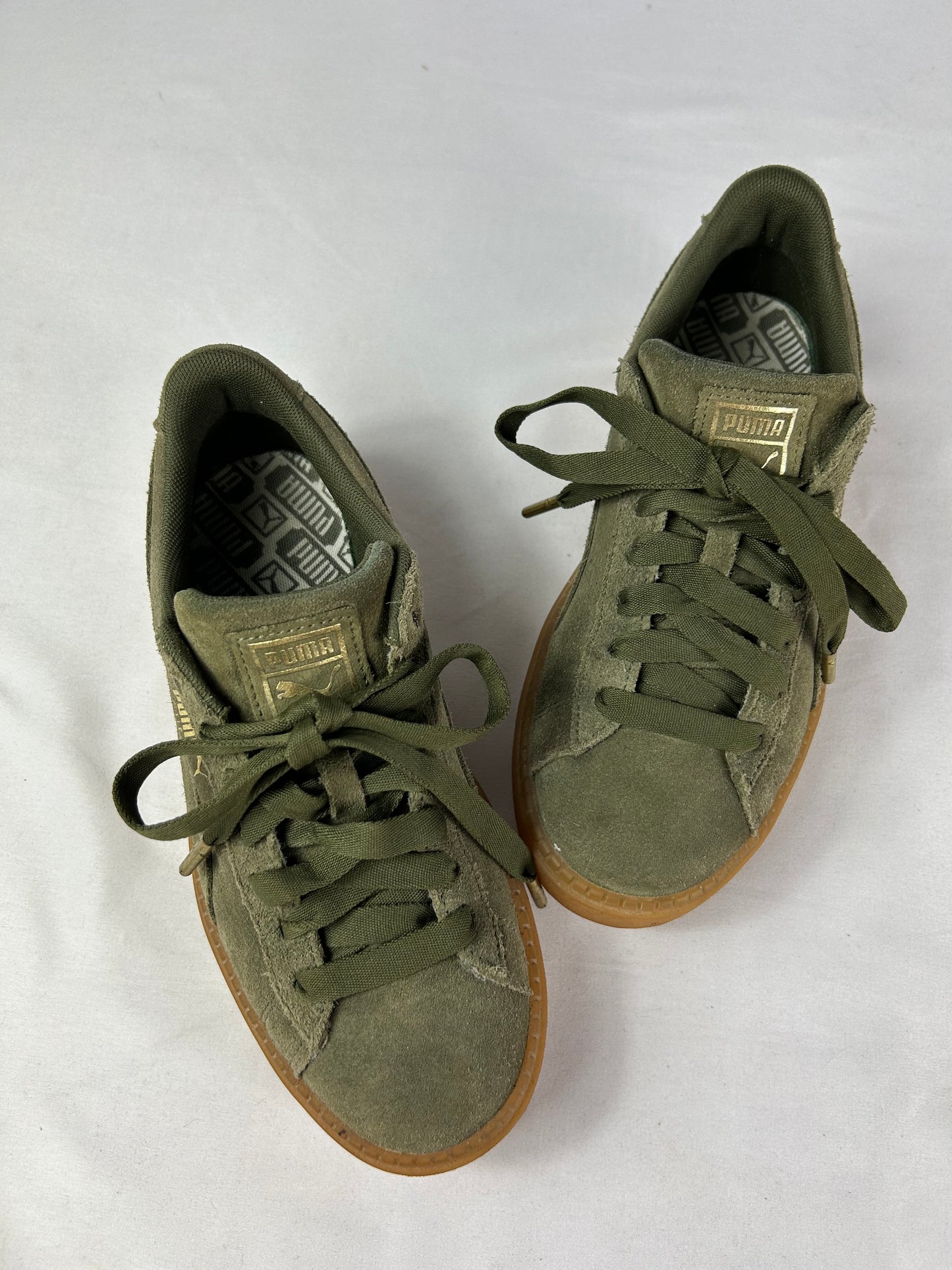 Puma suede platform trace Olive n. 37.5