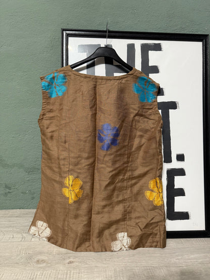 Panciotto fantasia fiori